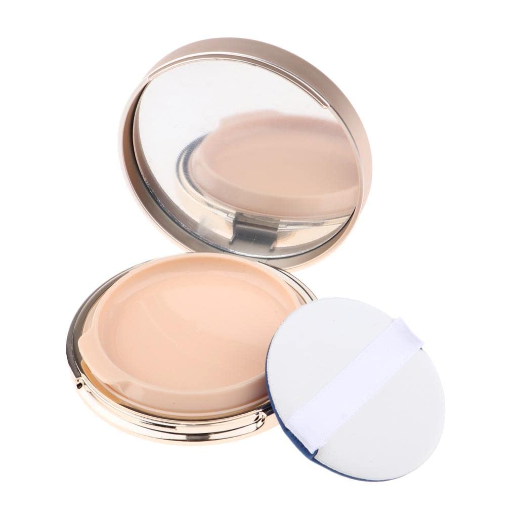 VMS INDIA Portable Air Cushion Puff Box - Compact BB Cream & Powder Container with Air Cushion Sponge | Perfect for Makeup Touch-Ups On The Go, Travel & Daily Beauty Routine