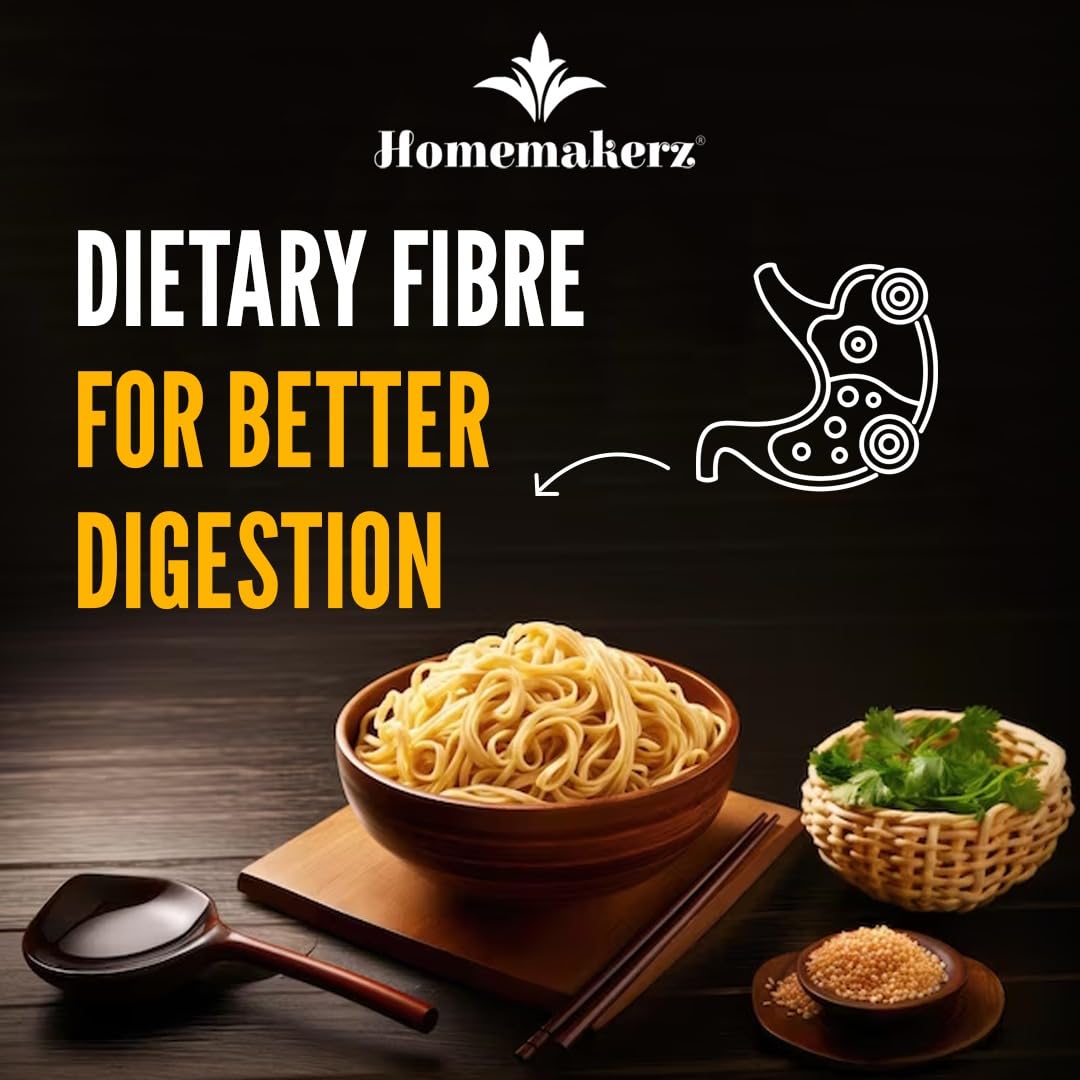 Homemakerz Ragi Millet Noodles - Natural, Gluten-Free, Preservative-Free, No Added Oil or Fat, Zero Maida & Wheat, Healthy Hakka Noodles (200g) - Perfect for Vegan, Keto & Weight Loss Diets