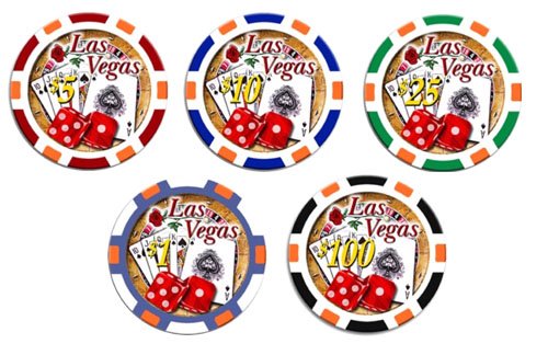 Premium Royal Flush Poker Chips Set - 5 High-Quality Clay Casino Dice Chips for Texas Hold'em, Blackjack & Home Poker Games - Perfect for Casino Nights, Poker Tournaments & Game Room Decor