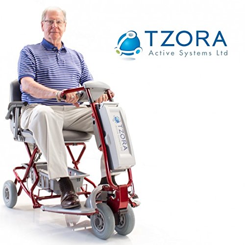 Lexis Light Folding Travel Scooter - Portable Mobility Scooter for Adults & Seniors | Compact & Lightweight Electric Scooter | Perfect for Airports, Shopping Malls & Travel | Blue
