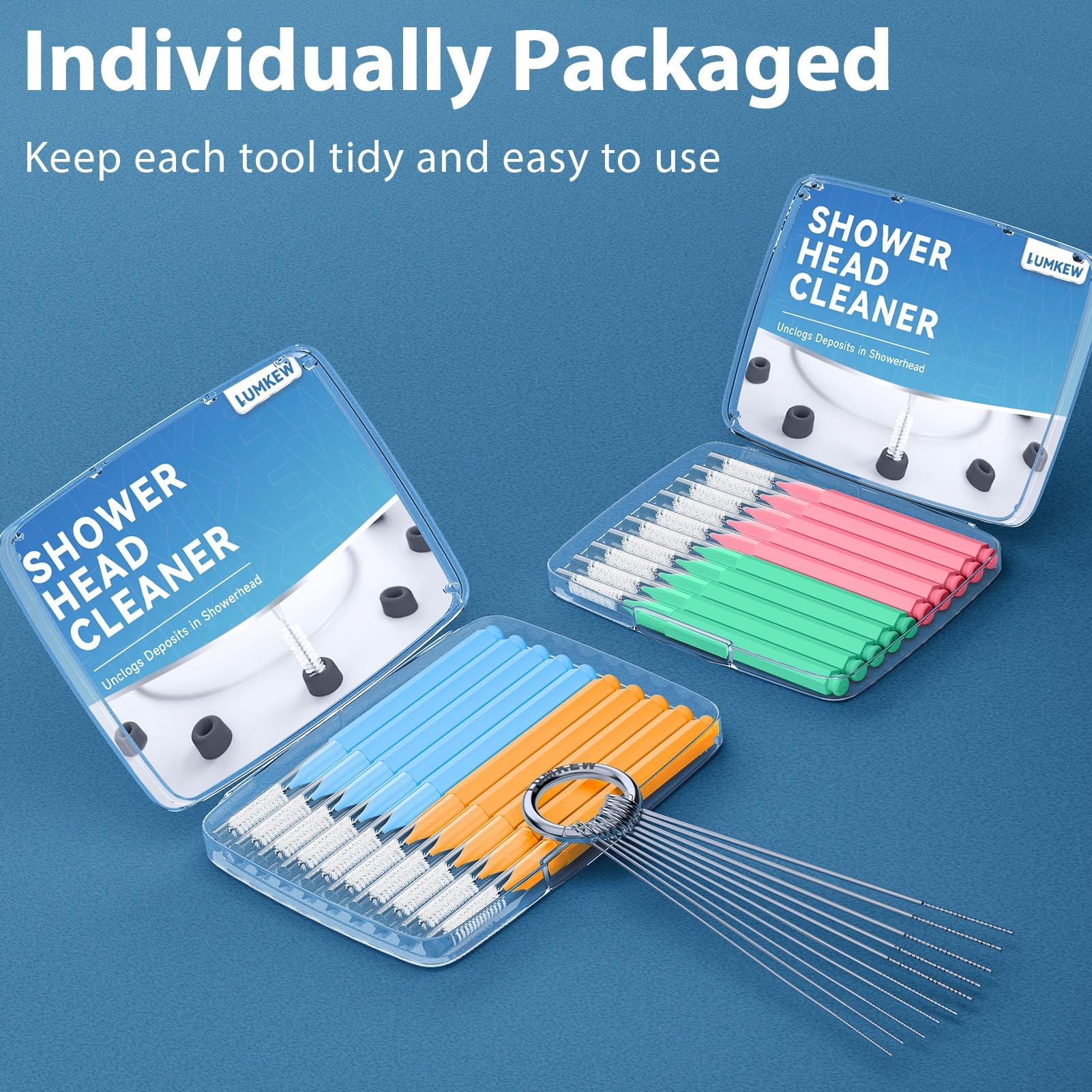 **Multi-Size Shower Head Cleaner Tool Kit – 30 Pcs Small Hole Nozzle Brush with Storage Box – Bathroom Showerhead Cleaner & Unclogger for Home Use – Perfect for Deep Cleaning Hard-to-Reach Spots**