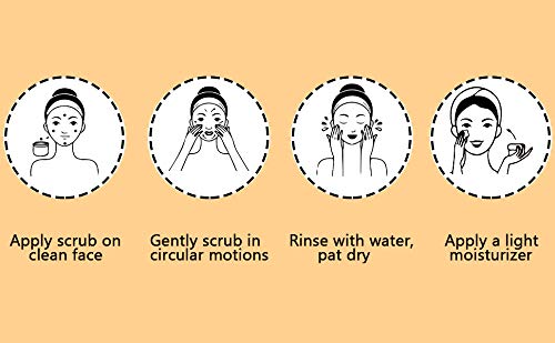 Khadi Rishikesh Herbal Saffron Almond Face Scrub - Natural Tan Removal & Blackhead Whitehead Cleanser | Brightening & Exfoliating Scrub for Fair Complexion | Paraben-Free, 50GM for Women & Men | Includes Free Hair Rubber Band | Perfect for Daily Skincare & Spa Treatments