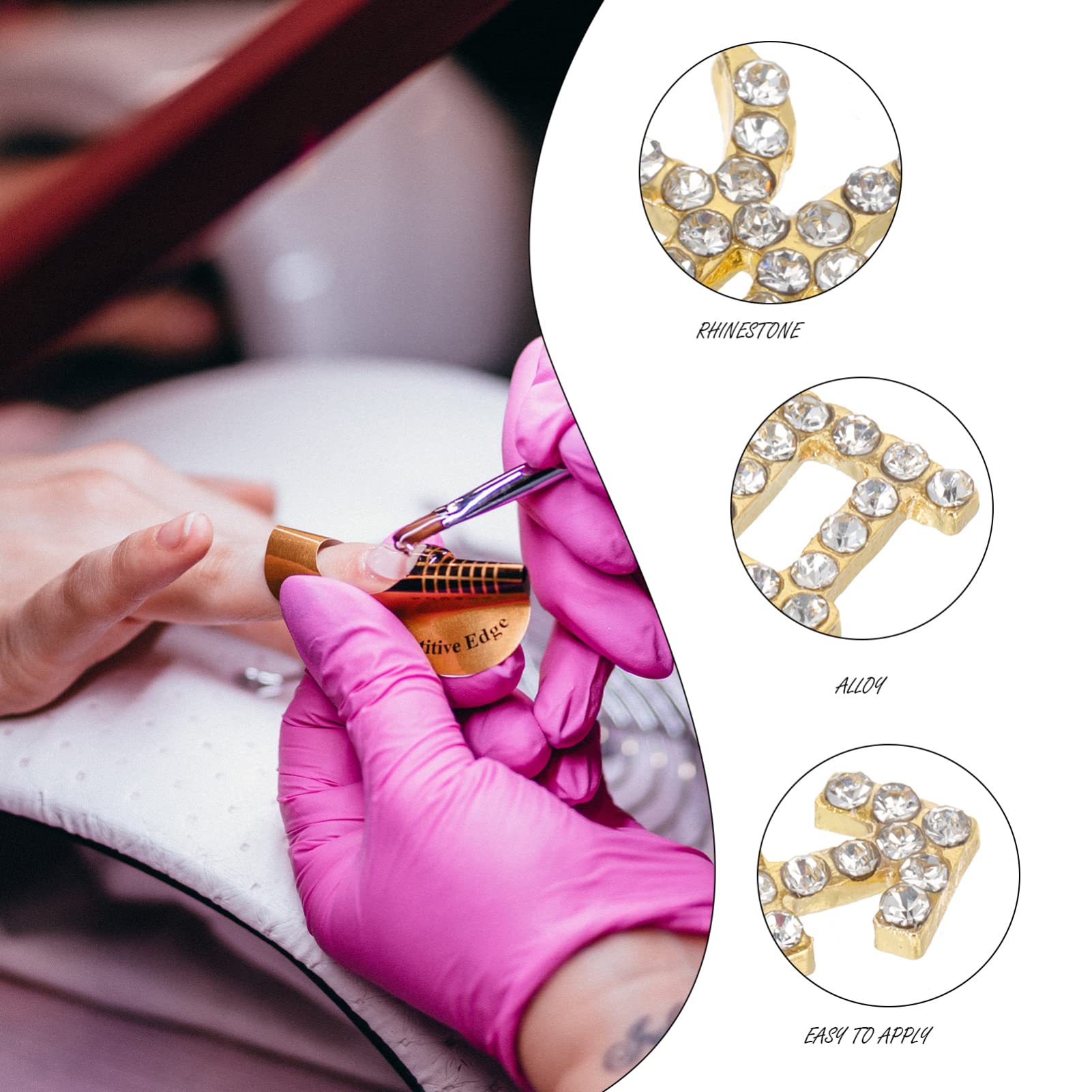 Lurrose Zodiac Nail Charms - 12pcs Constellation Rhinestone Nail Art Decor for DIY Crafts, Manicure & Nail Art Accessories | Perfect for Birthday Gifts, Party Nail Designs & Home Decor
