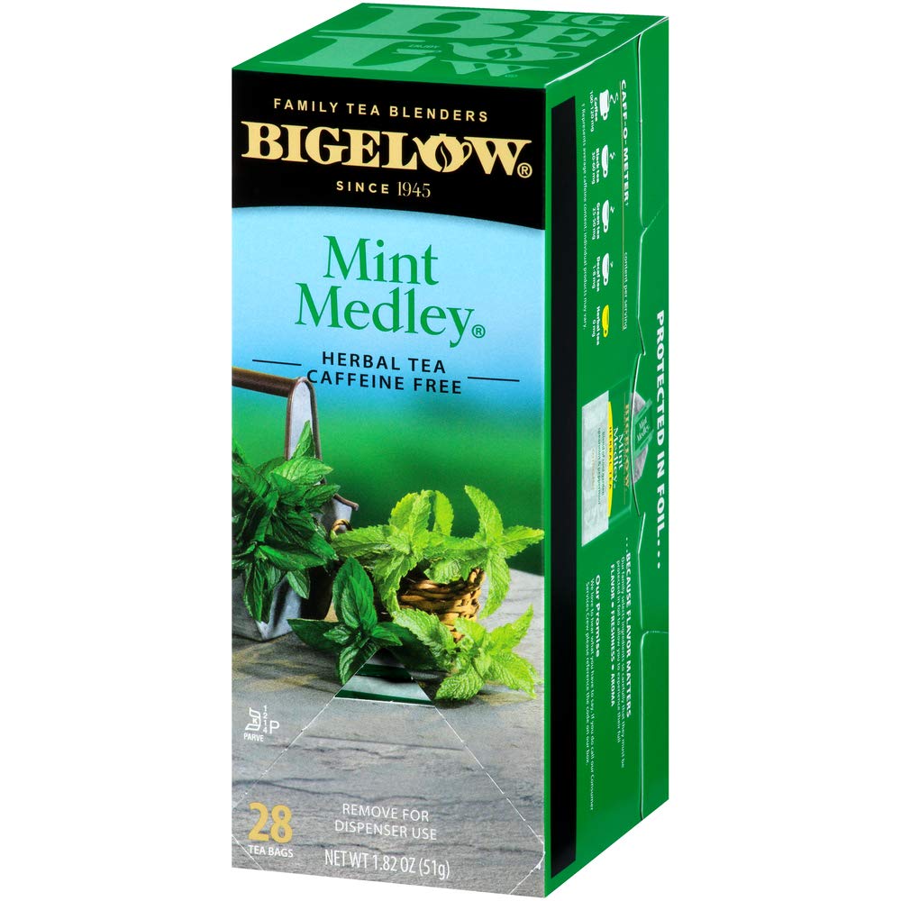 Bigelow Mint Medley Herbal Tea Bags - 28 Count Box (Pack of 3) | All Natural Peppermint & Spearmint Tea | Gluten Free | Perfect for Relaxation, Digestion & After-Meal Refreshment