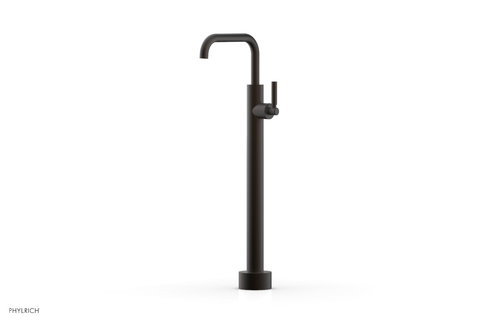 BASIC Low Floor Mount Tub Filler with Lever Handle - D130 45 04 - Durable Bathroom Faucet for Modern Showers & Bathtubs