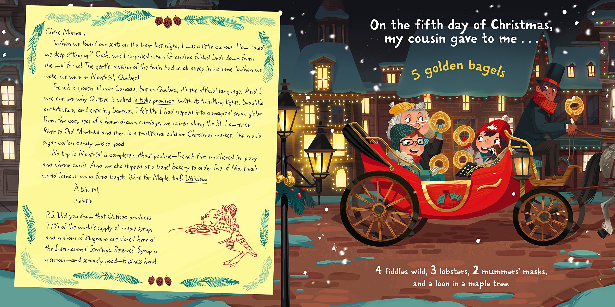 12 Days of Christmas Book - Holiday Traditions in Canada & America | Perfect for Festive Reading & Gift Giving