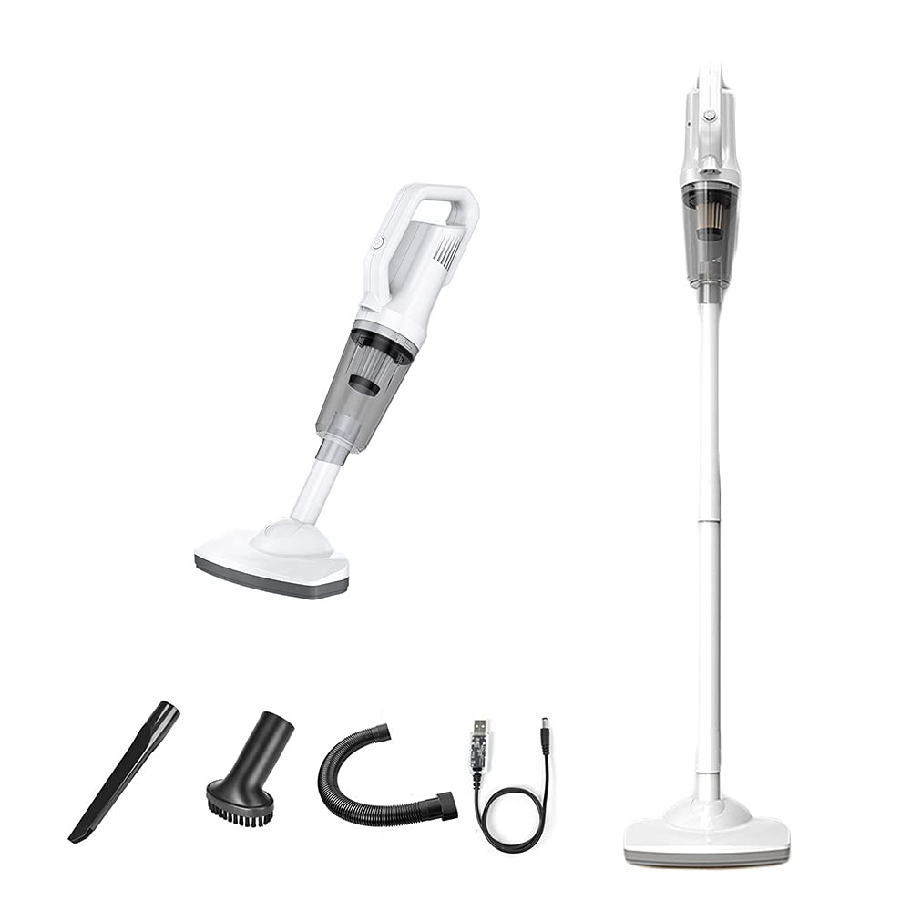 Lightweight Cordless Stick Vacuum Cleaner with Powerful Suction & HEPA Filter - Rechargeable Handheld/Upright Vacuum for Pet Hair, Hardwood Floors & Carpets | Perfect for Quick Cleanups & Deep Cleaning in Homes with Pets