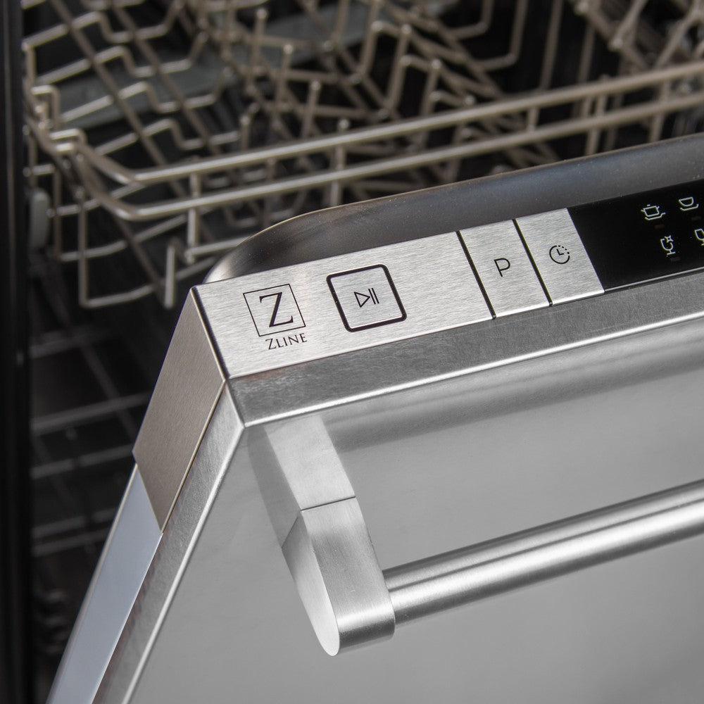 ZLINE 36-Inch Professional Kitchen Package - Stainless Steel Dual Fuel Range, Ducted Range Hood & Dishwasher Set for Modern Home Cooking & Entertaining