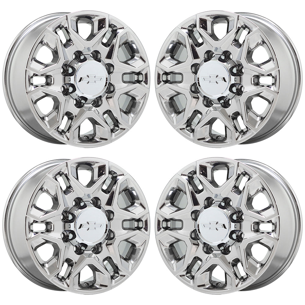 **2018 Chevy Silverado 2500 3500 OEM Factory Chrome Wheels Rims - Set of 4 (Part #5959) - Perfect for Off-Road & Truck Upgrades**
