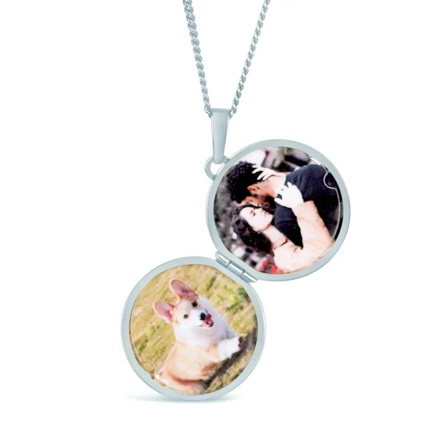 St Christopher Pendant Necklace for Men - Sterling Silver Religious Jewelry with Photo Insert - Perfect for Travel Protection & Gifts