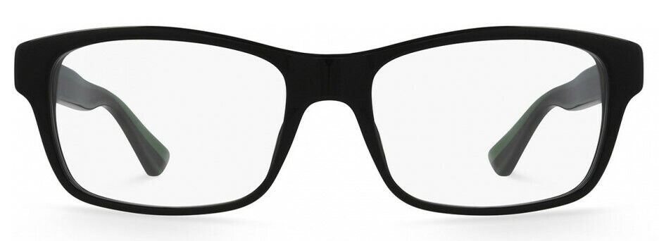 Gucci GG 0006ON 006 Square Unisex Eyeglasses - Black/Green/Red Frame | Fashionable & Durable for Men & Women | Perfect for Daily Wear, Work & Outdoor Activities