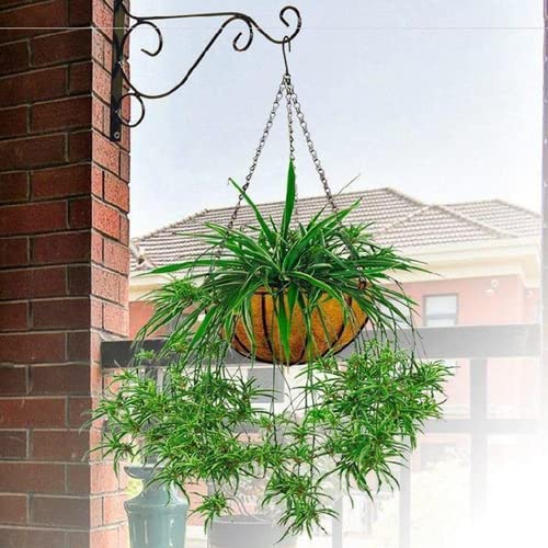Suwimut 157 Inch Black Metal Hanging Chain with 30 S Hooks & 30 Clips - Heavy Duty Decorative Chain for Bird Feeders, Wind Chimes, Plant Hangers, Lanterns, Grow Lights - Indoor Outdoor Home & Garden Decor