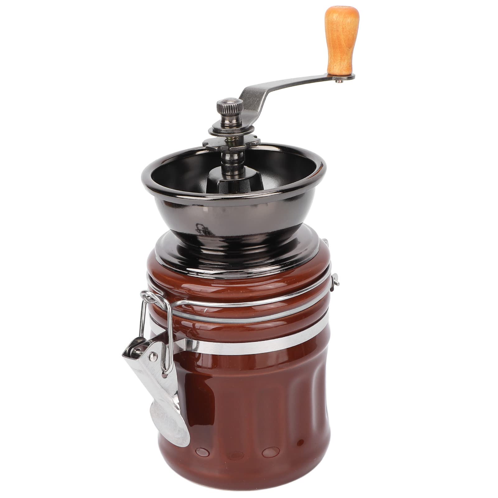Premium Manual Coffee Grinder - Ergonomic Handle, Adjustable Ceramic Burr Mill for Espresso, French Press & Pour Over - Perfect for Home, Cafe & Restaurant Use