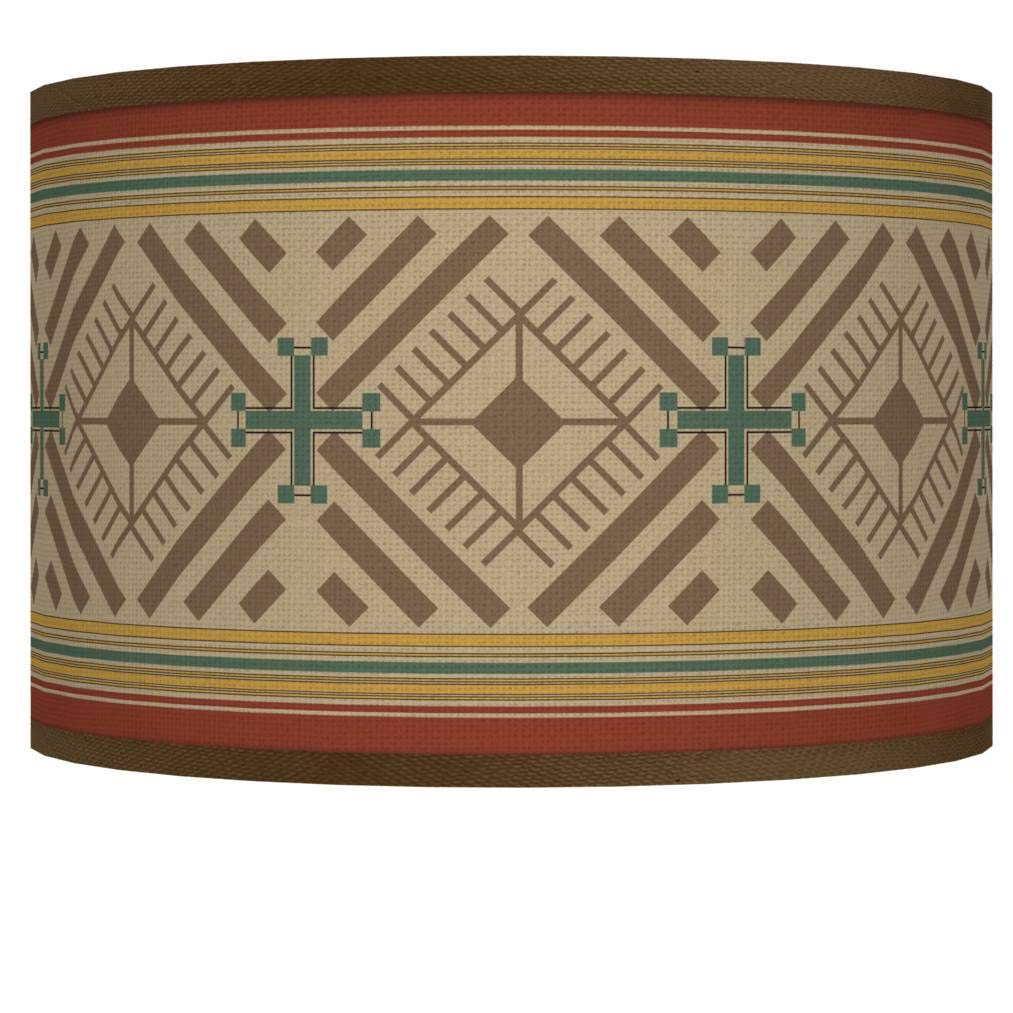 Desert Diamonds Drum Print Lamp Shade - 12