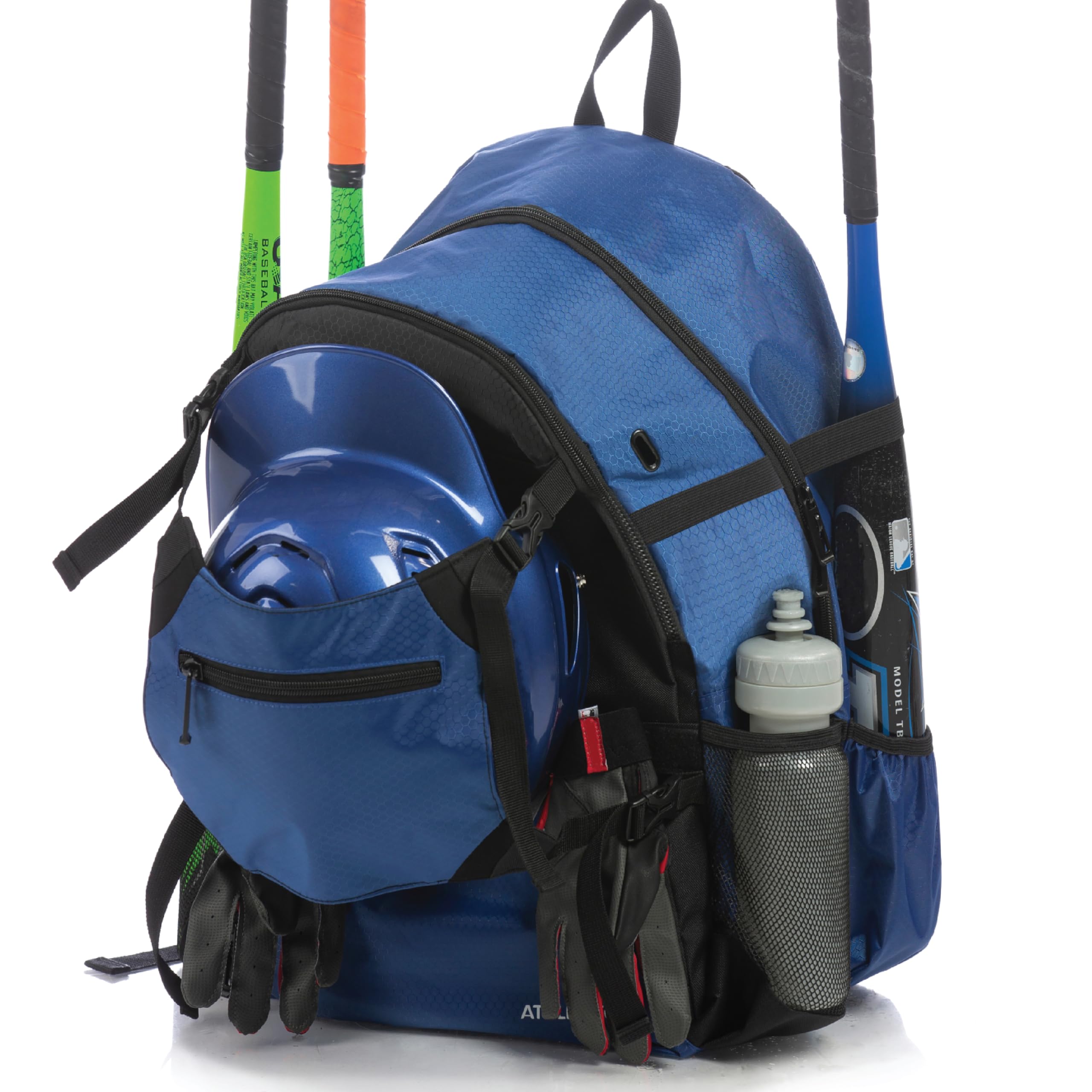 Athletico Advantage Baseball Backpack - Durable Sports Bag with External Helmet Holder for Baseball, T-Ball & Softball Equipment | Perfect for Youth & Adult Players | Holds Bat, Glove, Shoes & Gear | Ideal for Games, Practice & Travel