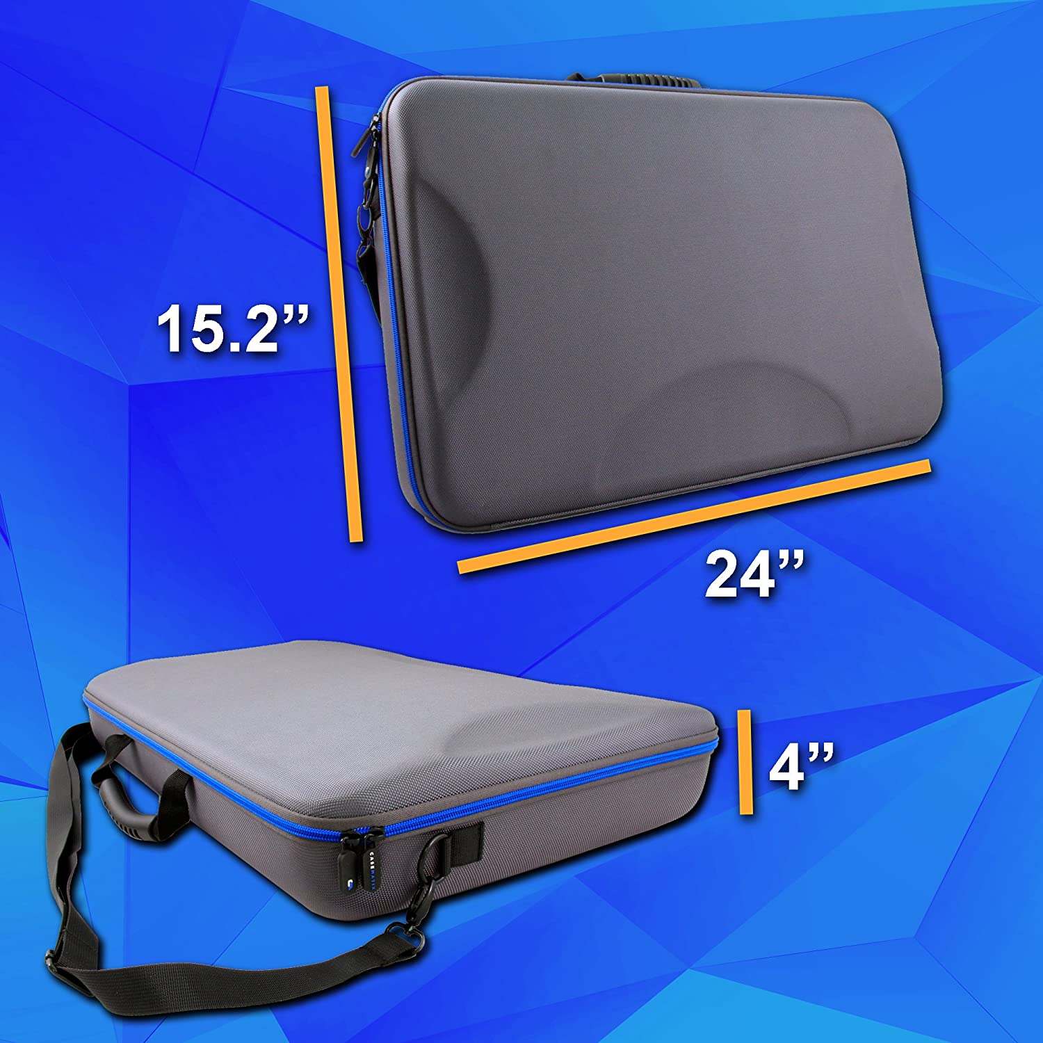CASEMATIX Protective Studio Case for Numark NVii NV NV2 DJ Controller - Durable Hard Shell Travel Case for Serato DJ Equipment - Perfect for Gigs, Studio & Transport