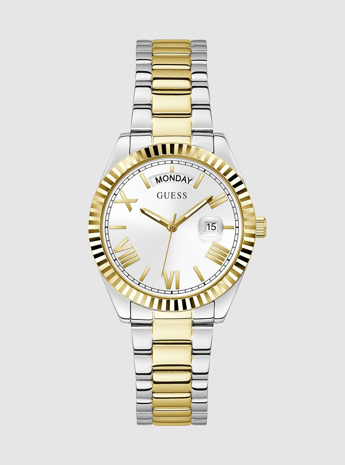 Luxury Gold and Silver Luna Link Watch for Women & Men - Elegant Stainless Steel Bracelet Watch - Perfect for Formal Events, Business Meetings & Everyday Wear