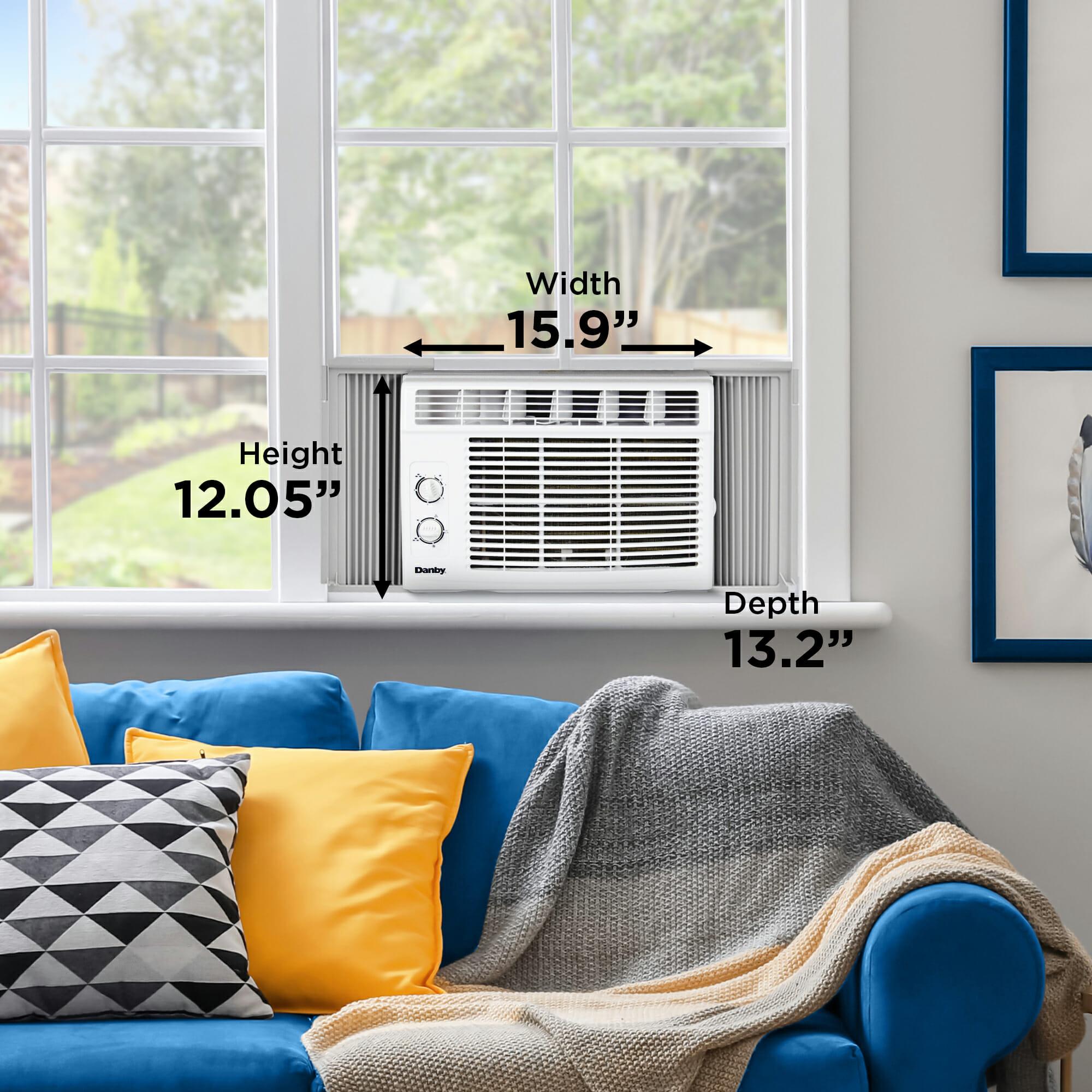 Danby DAC050MB1WDB 5,000 BTU White Window Air Conditioner - Perfect for Small Rooms, Bedrooms & Offices
