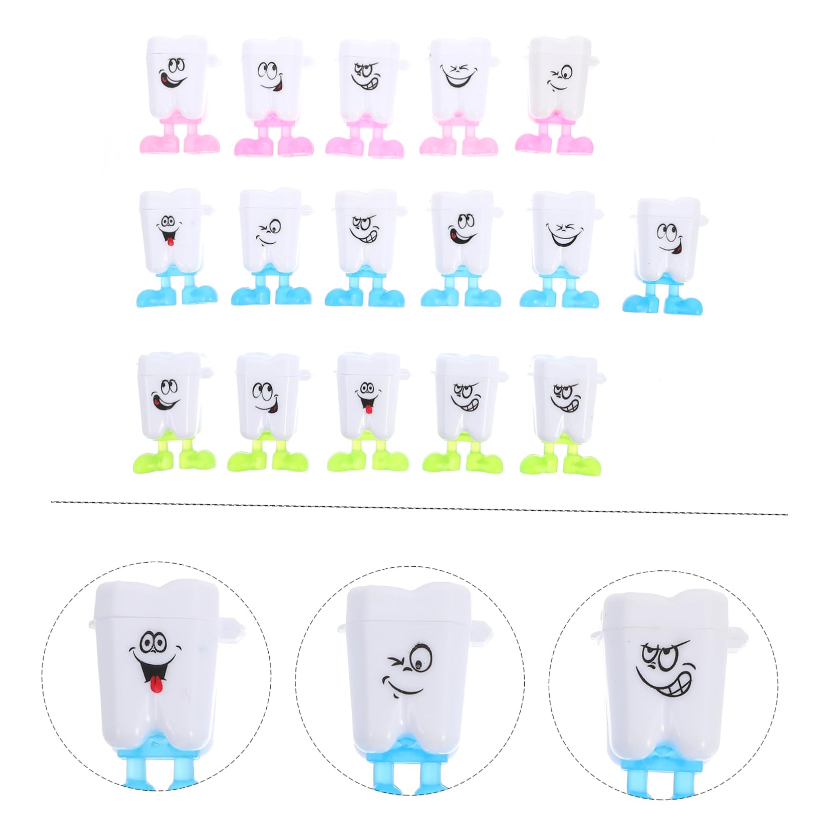 BIUDECO 4-Pack Baby Tooth Keepsake Box Set - First Tooth Organizer Storage Case for Newborns & Kids, Stylish Plastic Design (50pcs x 4) - Perfect for Preserving Milestones, Baby Showers & Memory Gifts