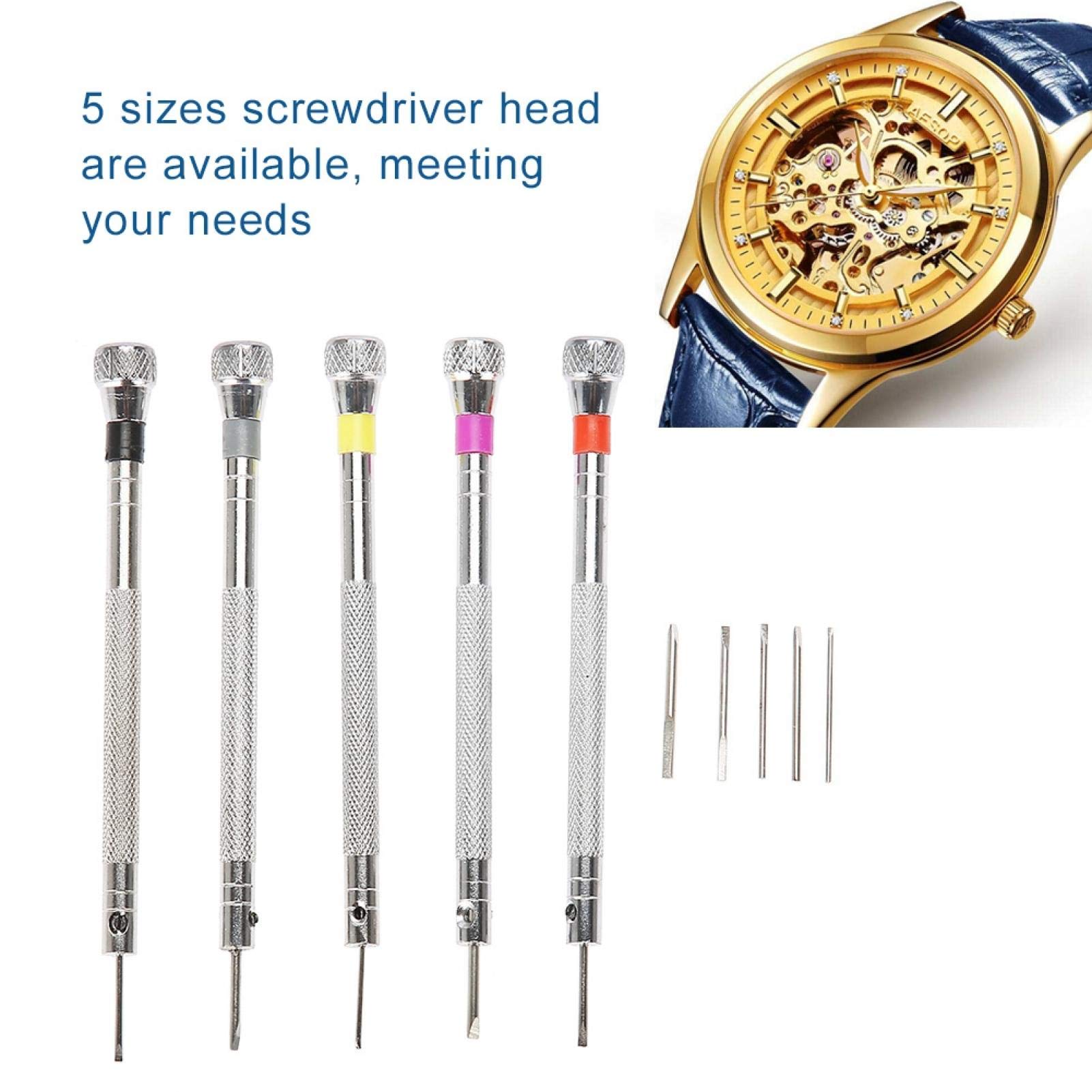 Premium Jewelry Slotted Screwdriver Set - Solid & Durable Precision Tools for Watch Repair, Toy Assembly, Jewelry Making & Eyeglass Adjustment | Perfect for Watchmakers, Jewelers & DIY Enthusiasts