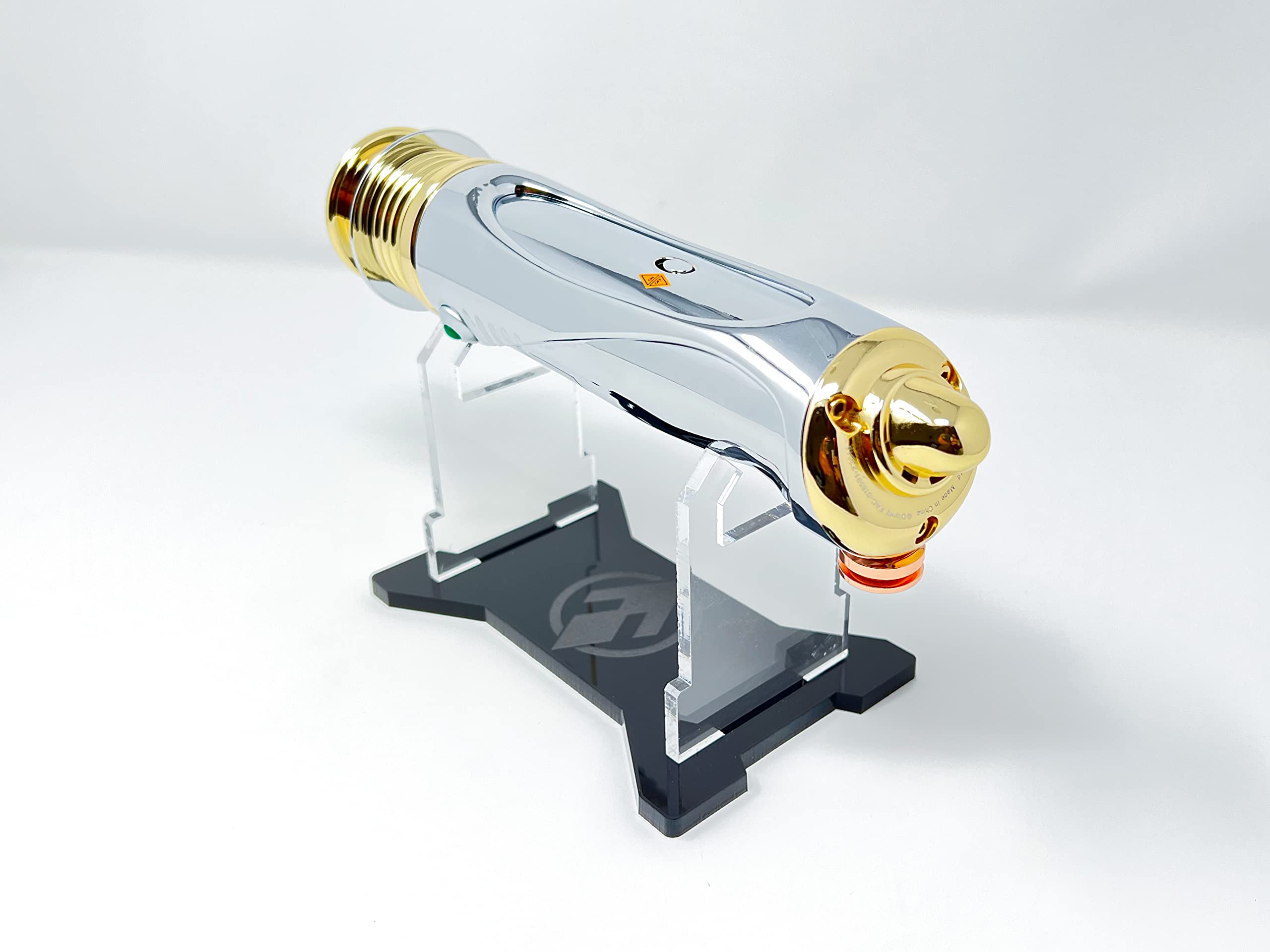 Star Wars Darth Sidious Palpatine Legacy Lightsaber Hilt with Custom Engraved Display Stand - Galaxy's Edge Exclusive Collectible for Cosplay, Display & Star Wars Fans