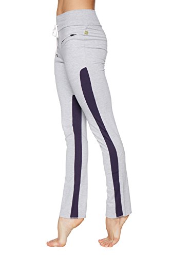 Heather Grey W/Eggplant