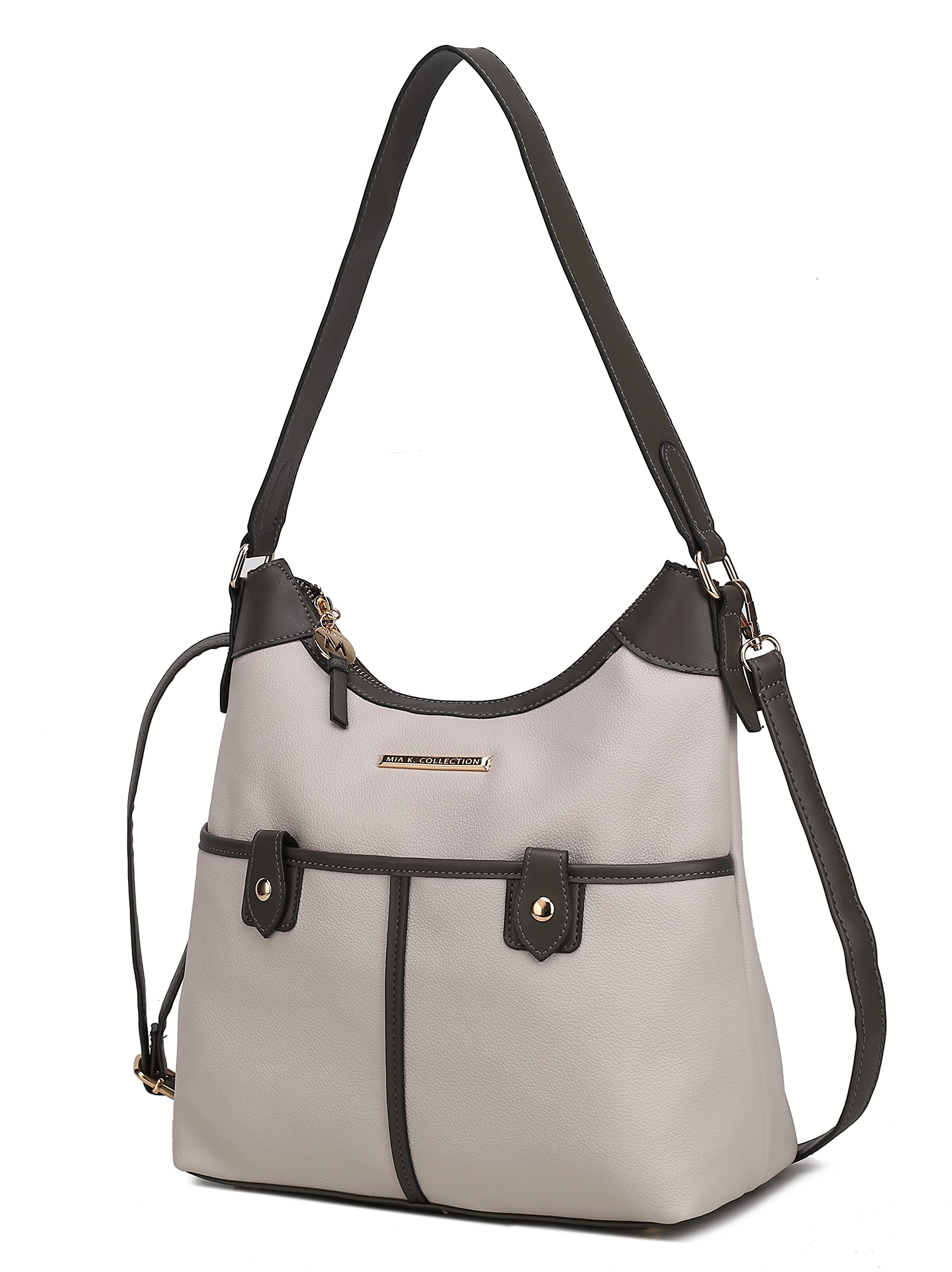 MKF Collection Women's Vegan Leather Shoulder Bag - Crossbody Purse & Top Handle Hobo Tote for Work, Travel & Everyday Use | Fashionable & Durable Handbag