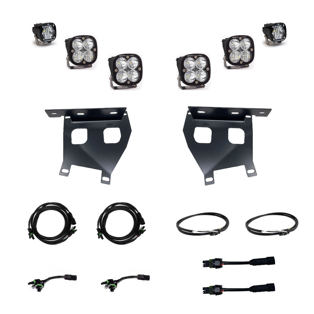 2021-2023 Ford Raptor Baja Designs Sport Fog Light Pocket Kit - Off-Road LED Lighting Upgrade for Enhanced Visibility in Night Driving & Desert Racing