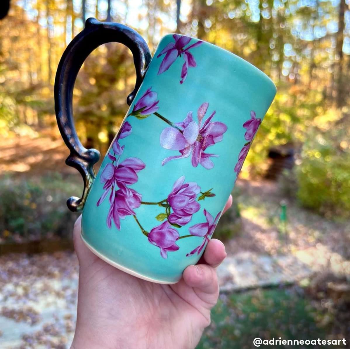 Ceramic Decals for Pottery - Overglaze & Enamel Decals - Magnolia Flower Design - Perfect for DIY Ceramic Painting, Home Decor, and Gift Making