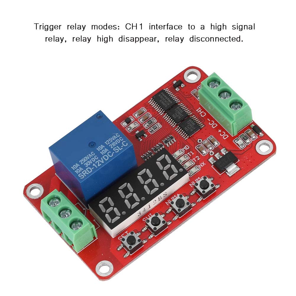 FRM01 Multifunction Infinite Loop Timing Relay - Self-Locking Cycle Timer Module for Automation & Delay Control | Perfect for Industrial Equipment, Home Automation, and DIY Electronics Projects