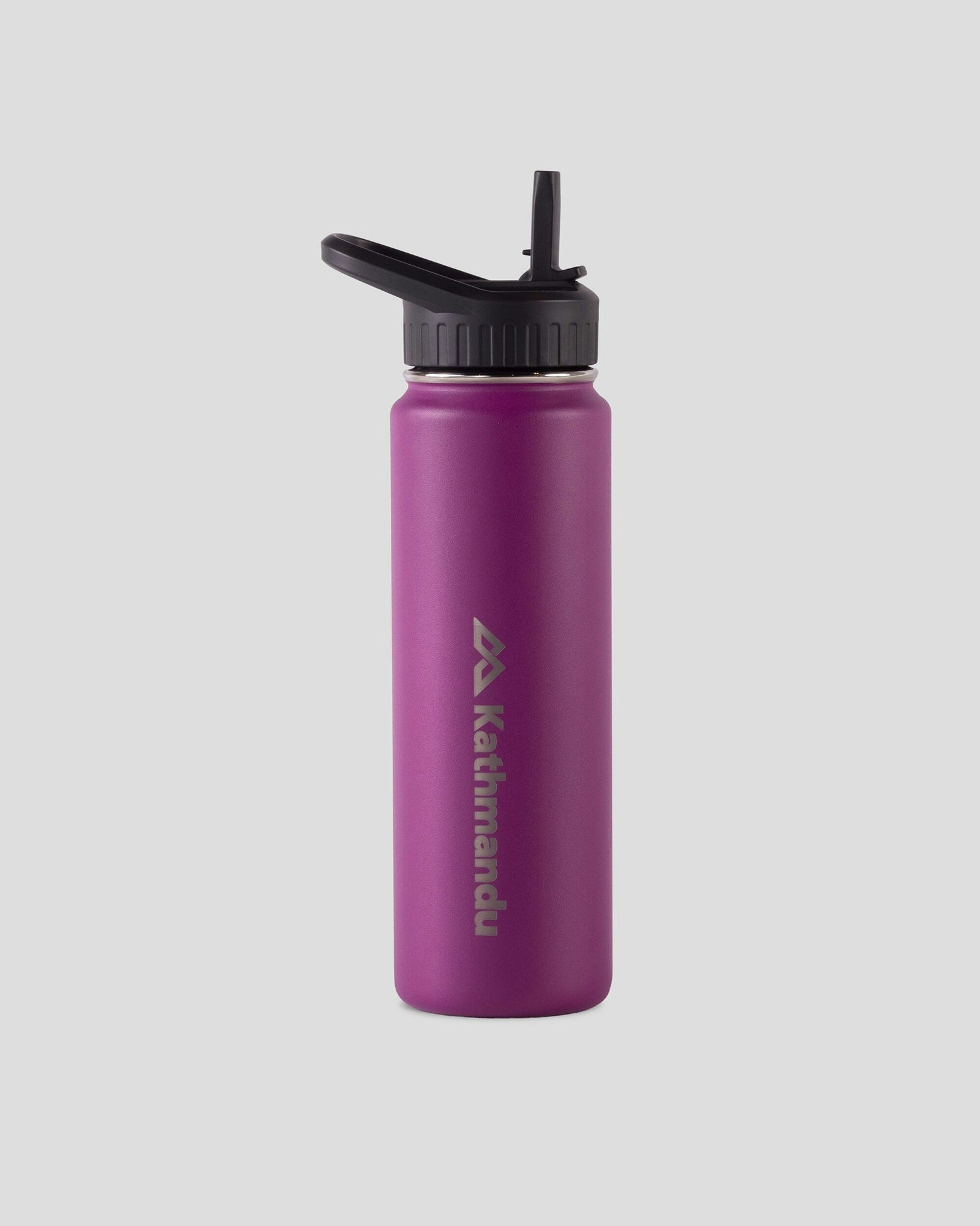Straw Lid Insulated Water Bottle 710ml - Leak Proof, BPA Free, Double Wall Vacuum Stainless Steel - Perfect for Gym, Hiking & Outdoor Activities