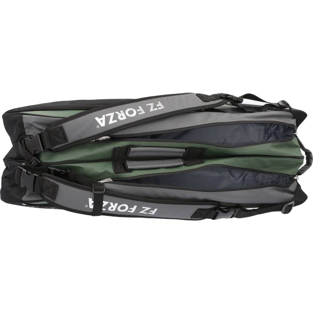 Forza Tour Line 6 Pack Tennis Racquet Bag - Durable Multi-Racket Sports Equipment with Shoulder Strap (June Bug Green) | Perfect for Tennis Players, Coaches & Tournament Travel