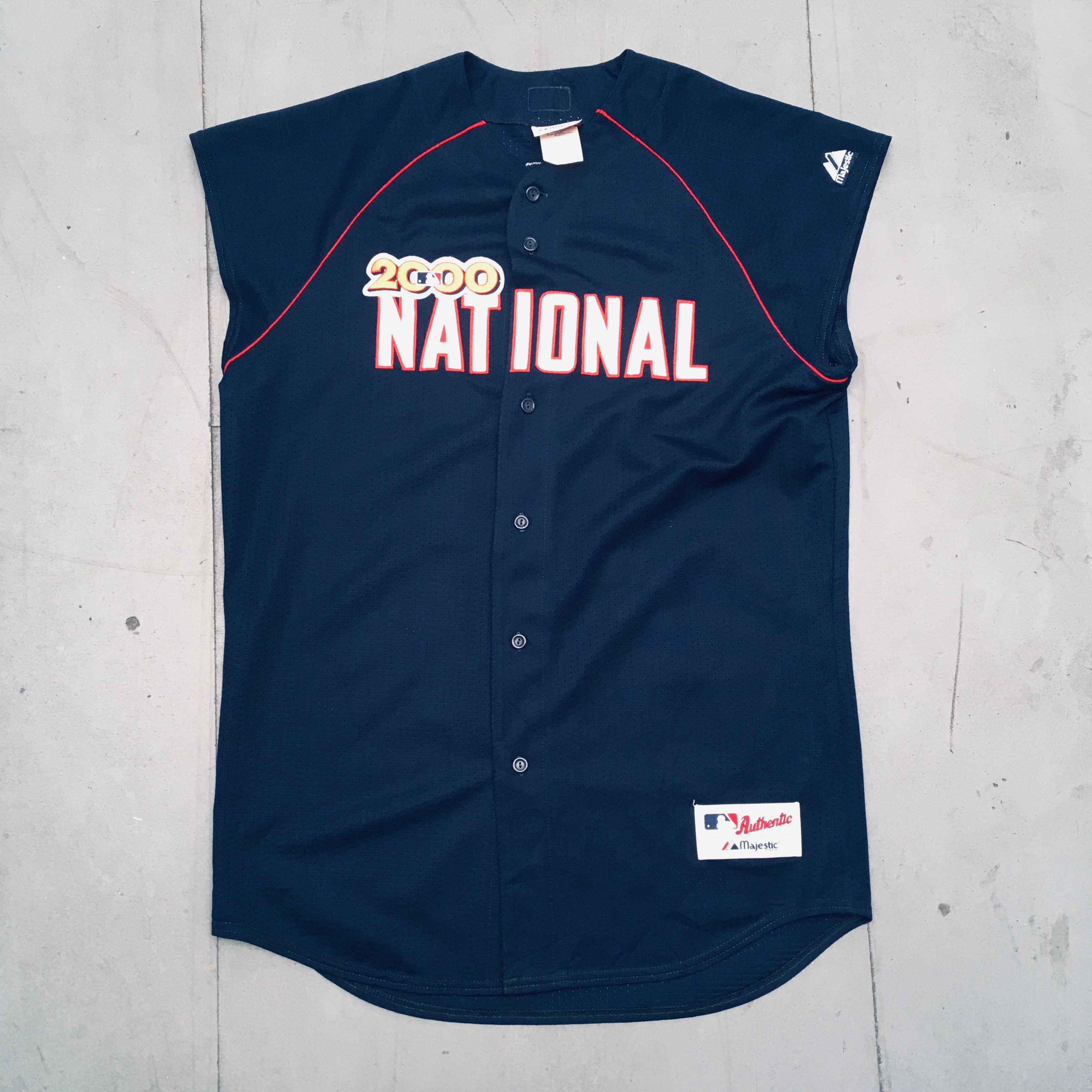Authentic Mike Piazza 2000 All-Star Game Stitched Jersey - New York Mets Majestic Collection (Size XL) | Perfect for Baseball Fans, Collectors & Game Day Outfits
