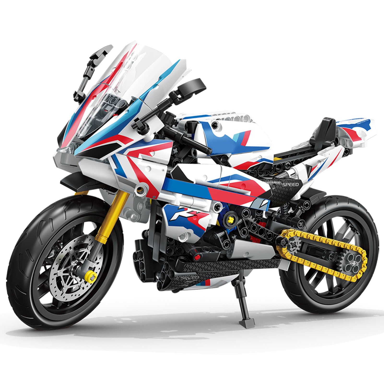 SEMKY 521-Piece Motorcycle Series M Building Blocks Set - Sports Motorcycle Model Kit for Adults & Teens, Perfect Gift for Motorcycle Fans - Build Your Own Motorcycle for Display or Play