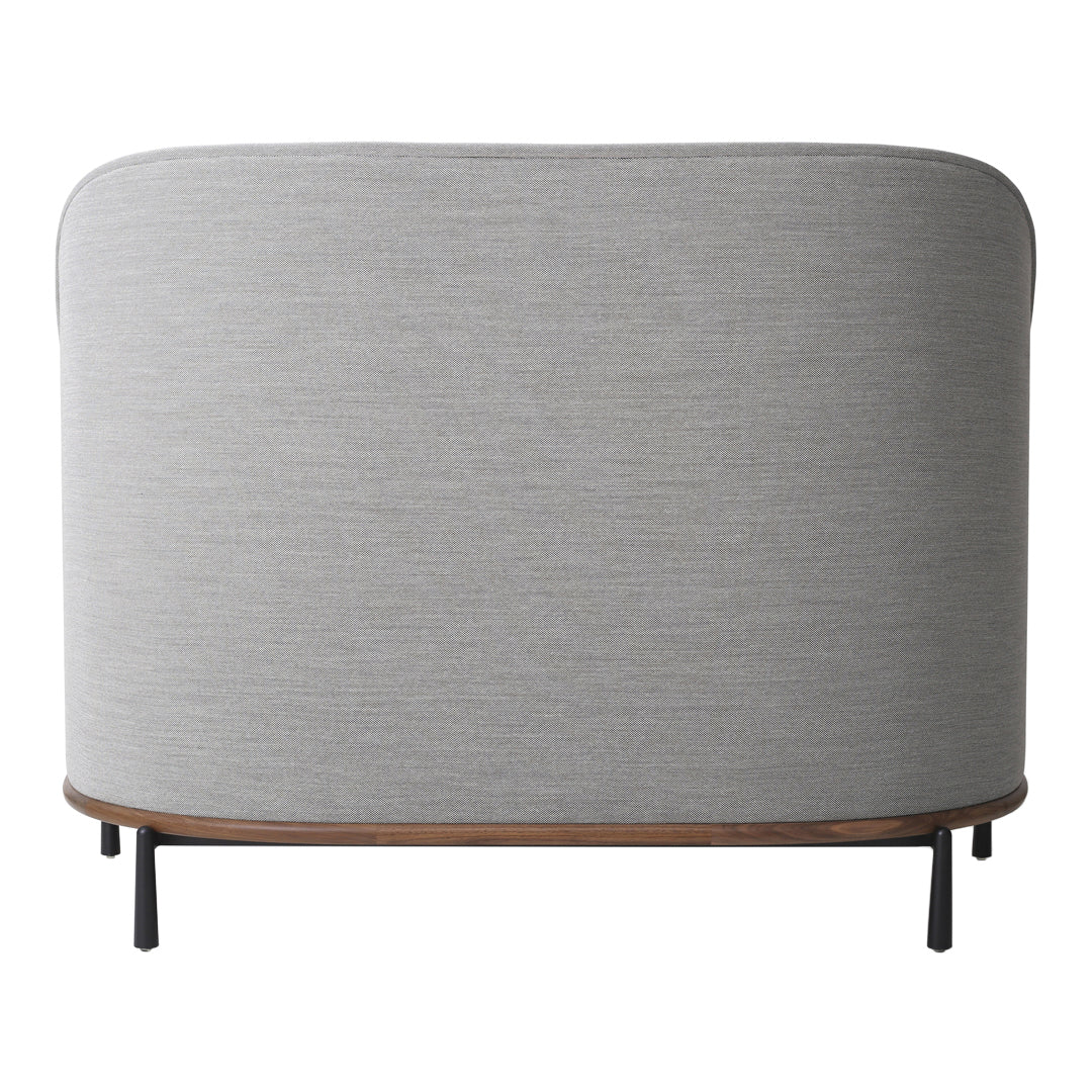 Arc Highback Love Seat - Modern Accent Chair for Living Room, Bedroom, or Office - Comfortable Upholstered Lounge Chair with High Back Support