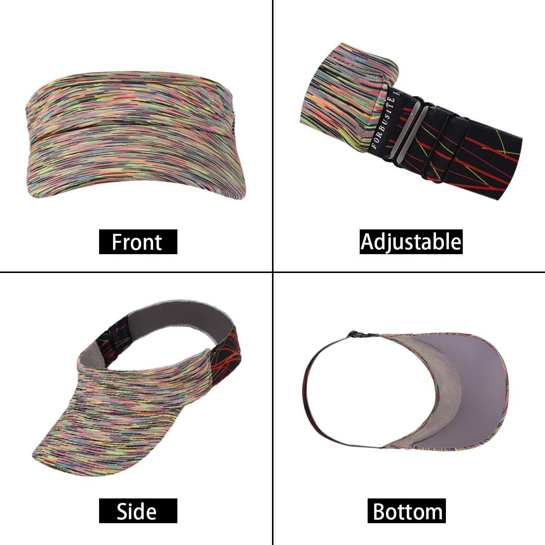 Women's Sun Visor Hats for Running & Sports - Men's Quick Dry Golf & Tennis Visor Caps - Perfect for Outdoor Activities, Jogging, Beach & Summer Protection