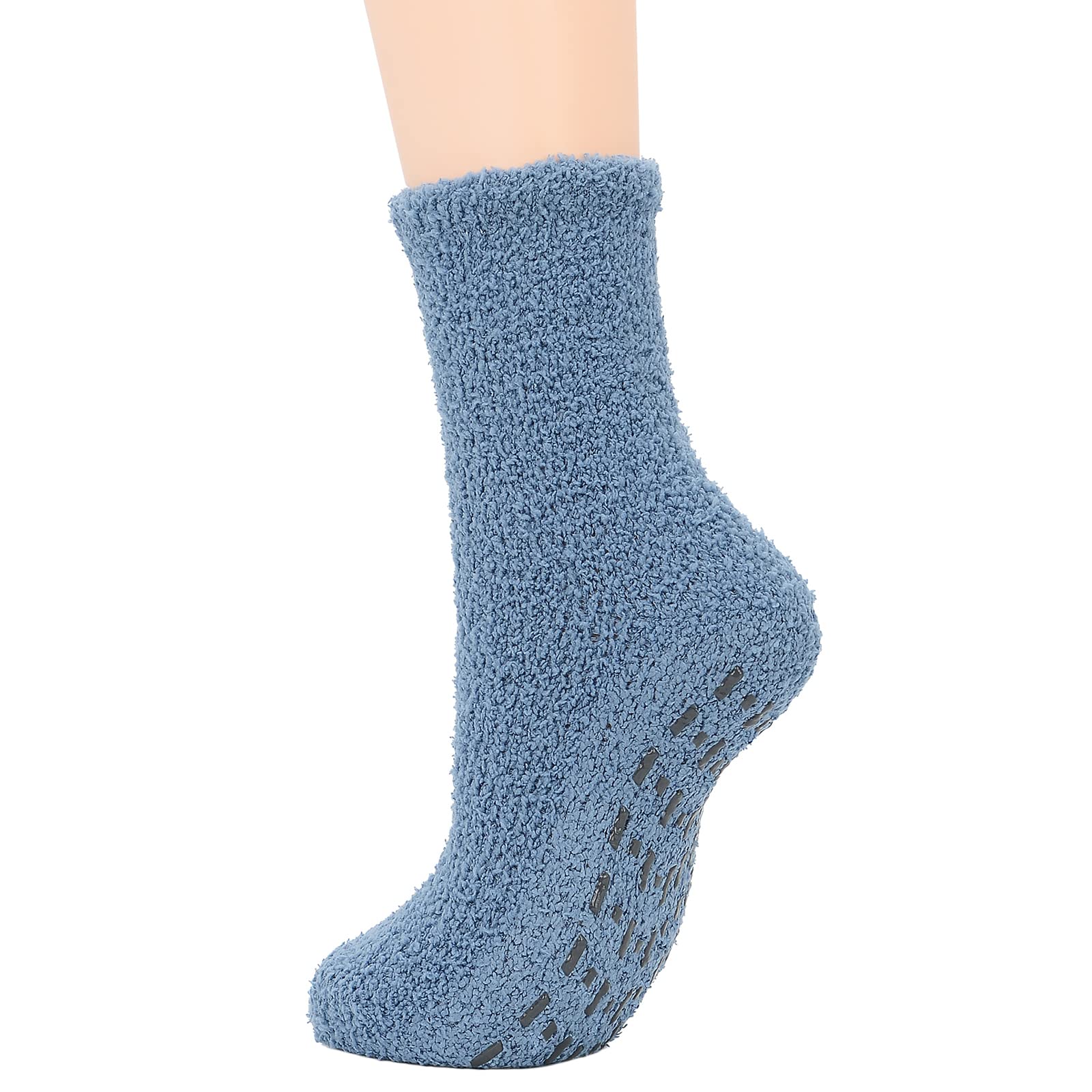 Women's Fuzzy Winter Socks - Warm Fluffy Cozy Socks for Women - Non-Slip Athletic Outdoor Sports Socks - Perfect for Running, Yoga, Lounging & Cold Weather Comfort