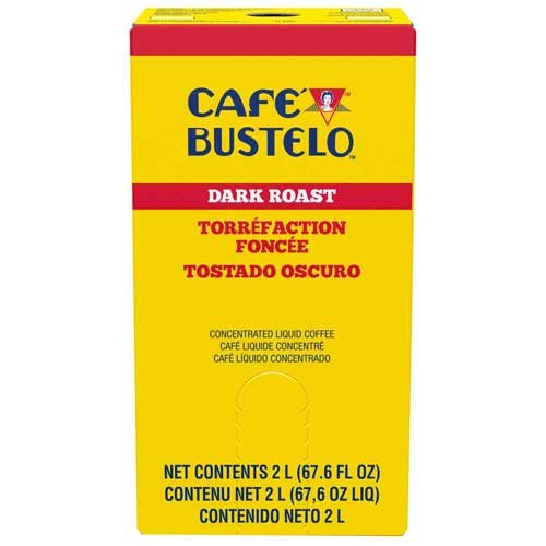Cafe Bustelo Dark Roast Concentrated Liquid Coffee - 2 Liter Bulk Pack (2 Bottles) | Perfect for Restaurants, Offices & Large Events | Rich Espresso Flavor for Coffee Lovers
