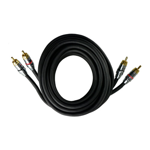 12FT 2 Male to 2 Male RCA Audio Cable - High Quality 12M Stereo Audio Cord for Home Theater, Speakers, Amplifiers & Audio Systems - Perfect for Connecting DVD Players, TVs, Gaming Consoles & More