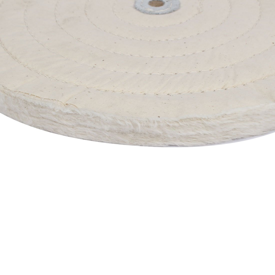IIVVERR 12-Inch 50-Ply Round Polishing Buffing Wheel for Bench Grinder - White Cotton Cloth Mop for Metal, Wood & Auto Detailing - Perfect for Polishing, Sanding & Finishing Projects