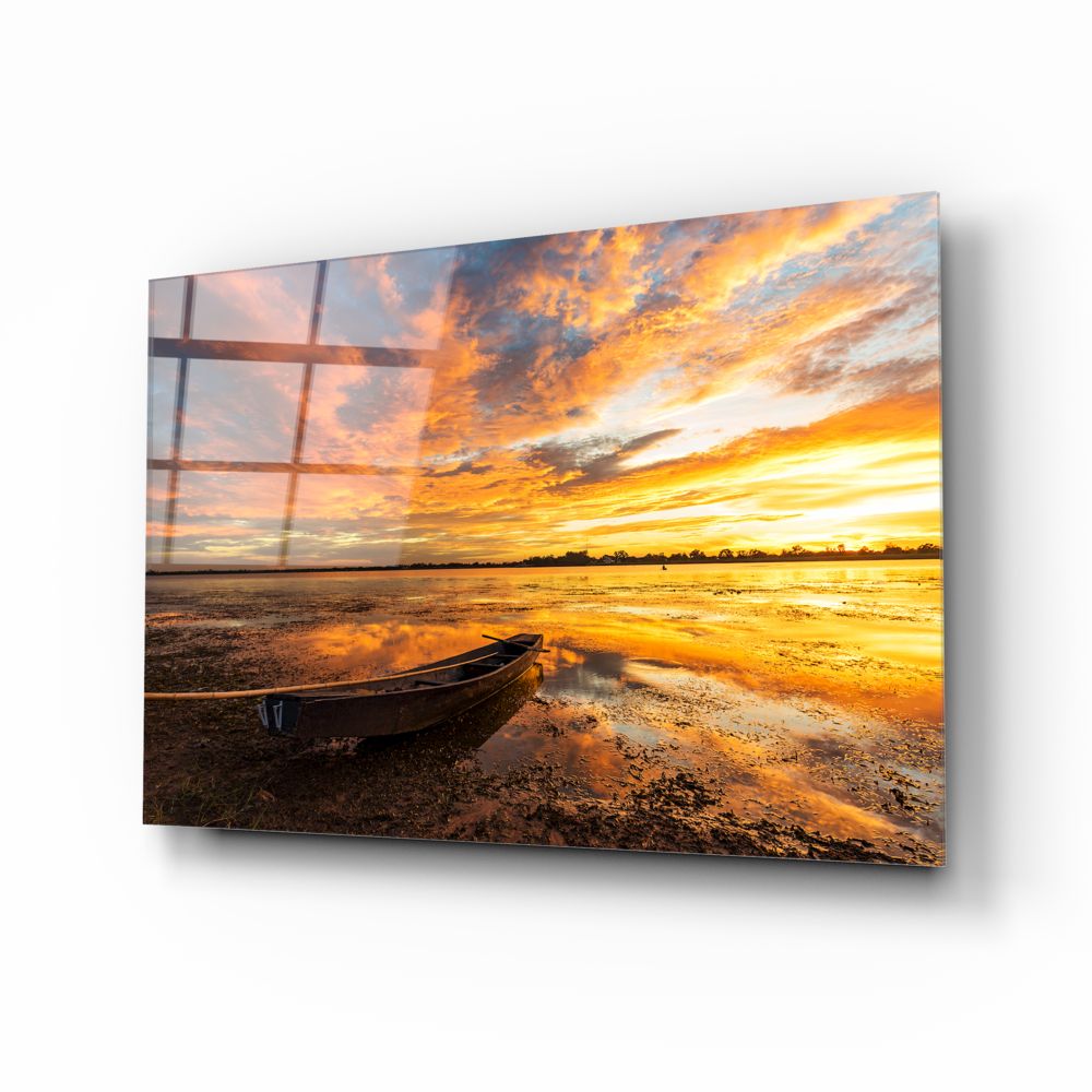 The Sunset II - Premium Handmade Wall Art for Home & Office Decor - Perfect for Living Room, Bedroom, and Workspace