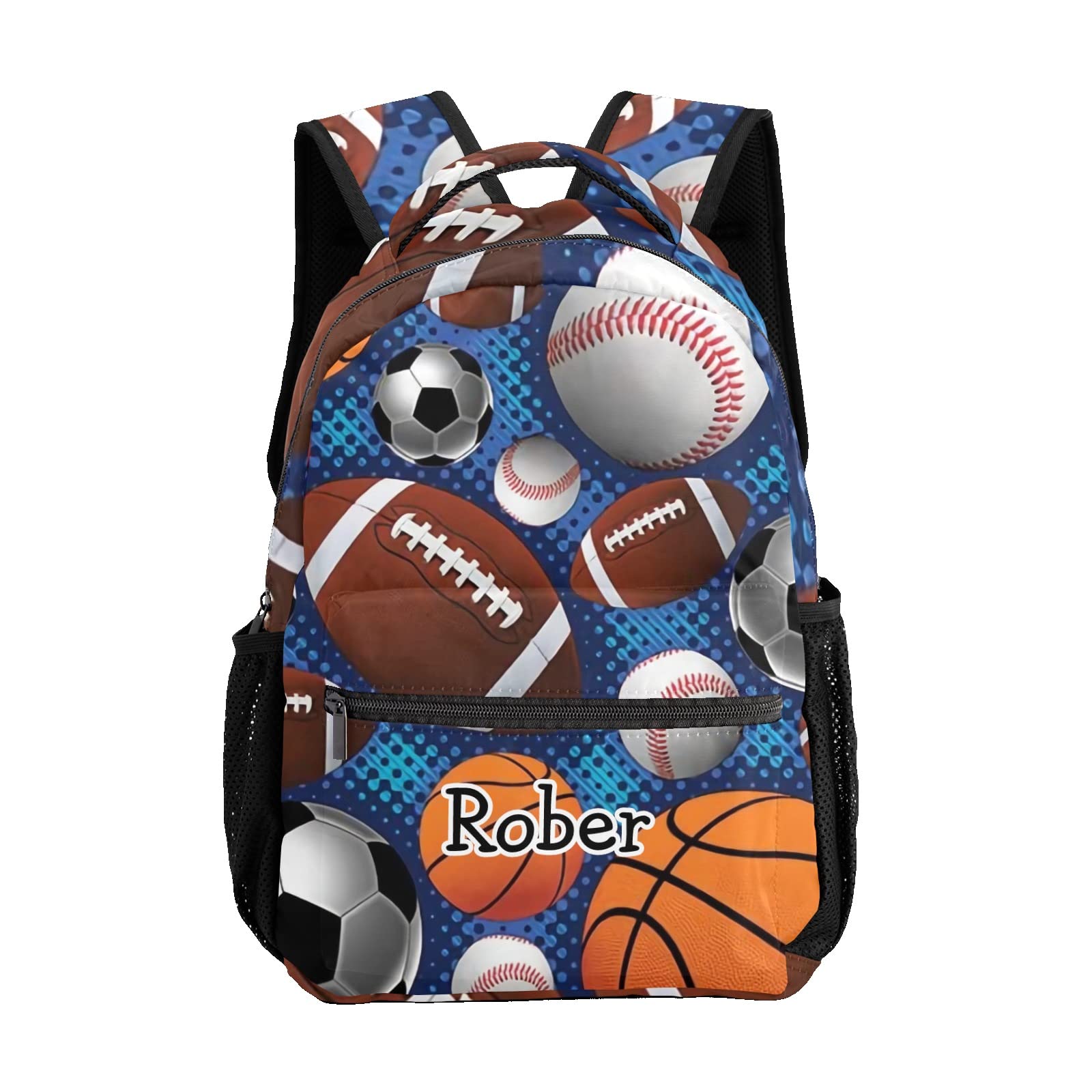 Customized Waterproof Sports Backpack for Basketball Soccer Volleyball - Personalized Name Text - Unisex Gift for Men & Women - Perfect for Gym, Travel & Outdoor Activities