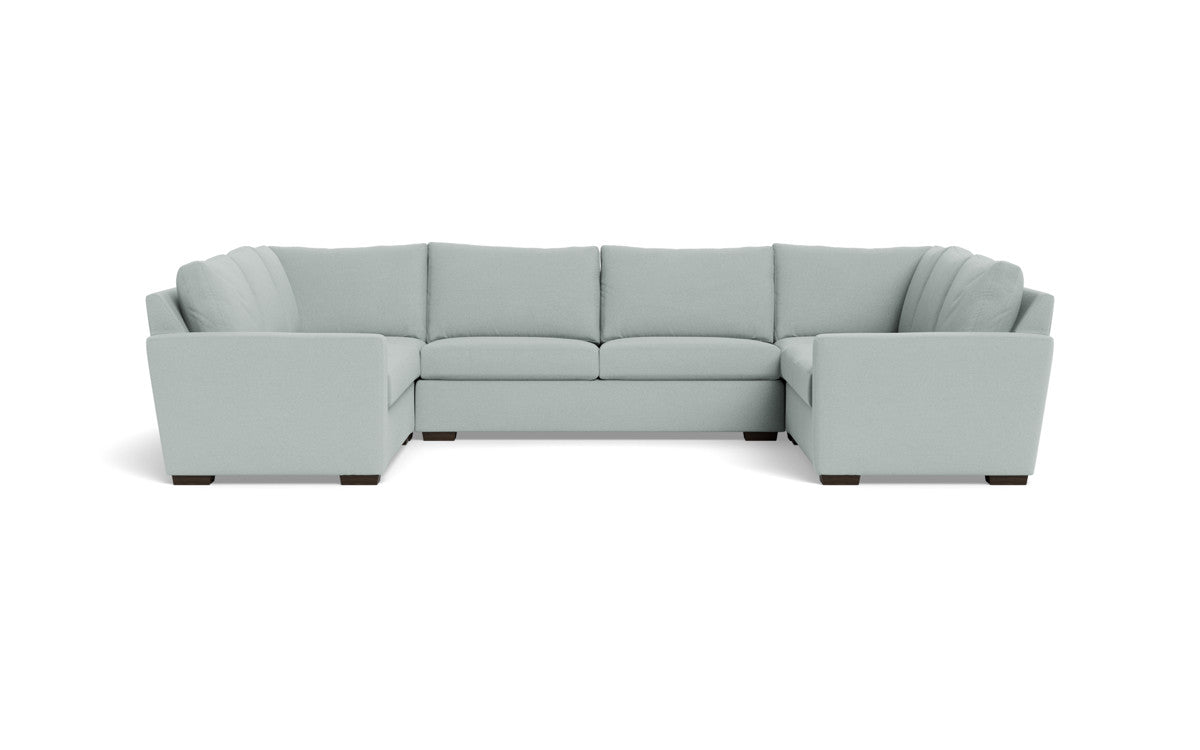 Modern Mesa 154 Condo U-Shaped Sectional Sofa - Comfortable L-Shaped Couch for Living Room, Family Room & Small Spaces