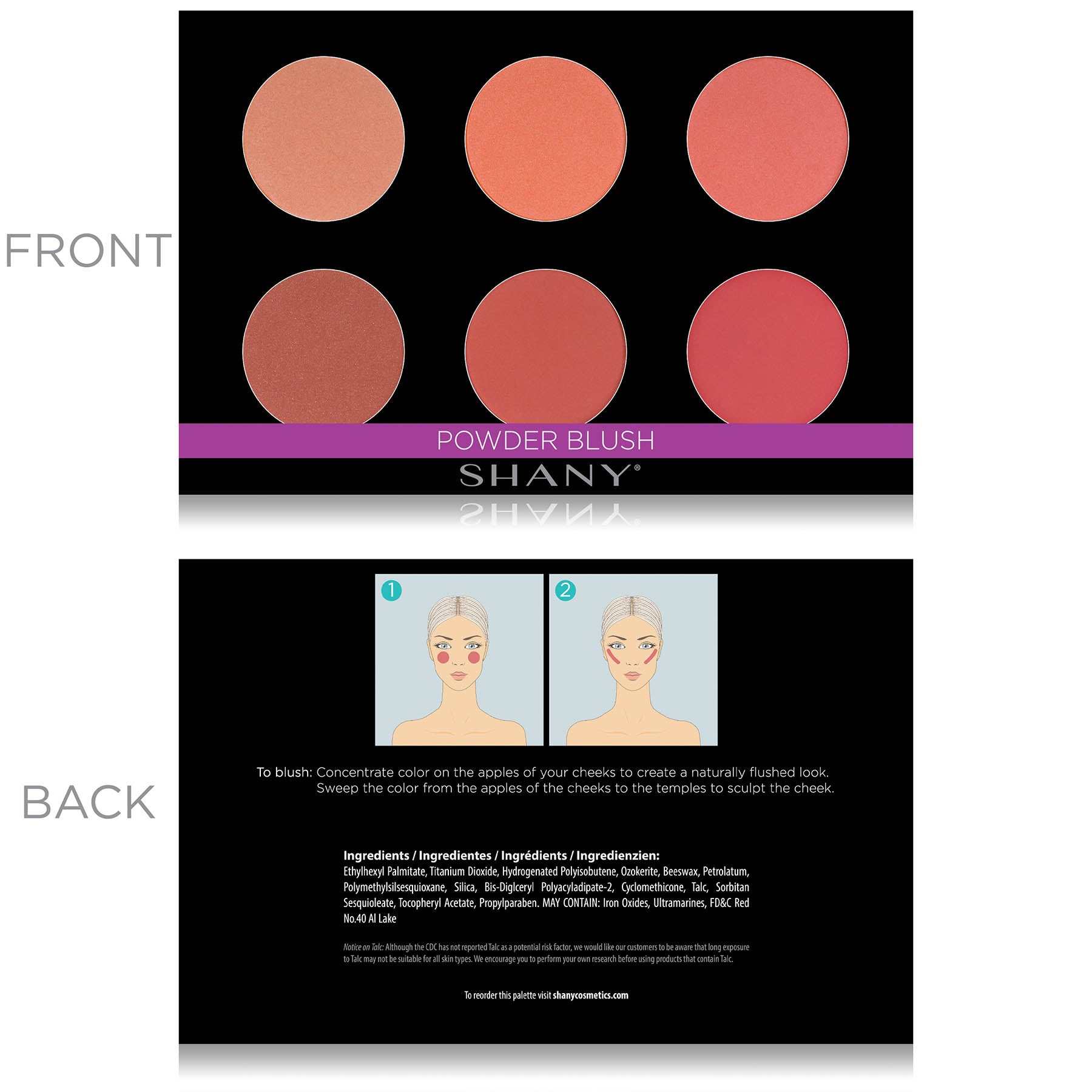 Mini Masterpiece Makeup Set - 6 Layer Refillable Palette for Eyeshadow, Blush & Highlighter | Professional Cosmetic Kit for Travel, Home & Makeup Artists