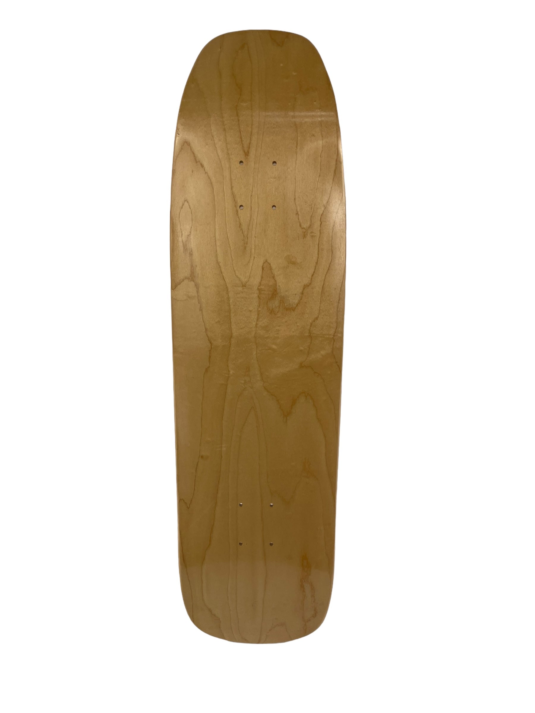 G SHOVEL Pool Shape Hardrock Skateboard Blank Deck - Natural Maple Wood 9.0