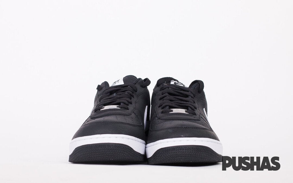 Supreme x Comme des Garcons x Nike Air Force 1 Low Black Sneakers - Men's Limited Edition Streetwear Shoes for Urban Fashion & Sneaker Collectors