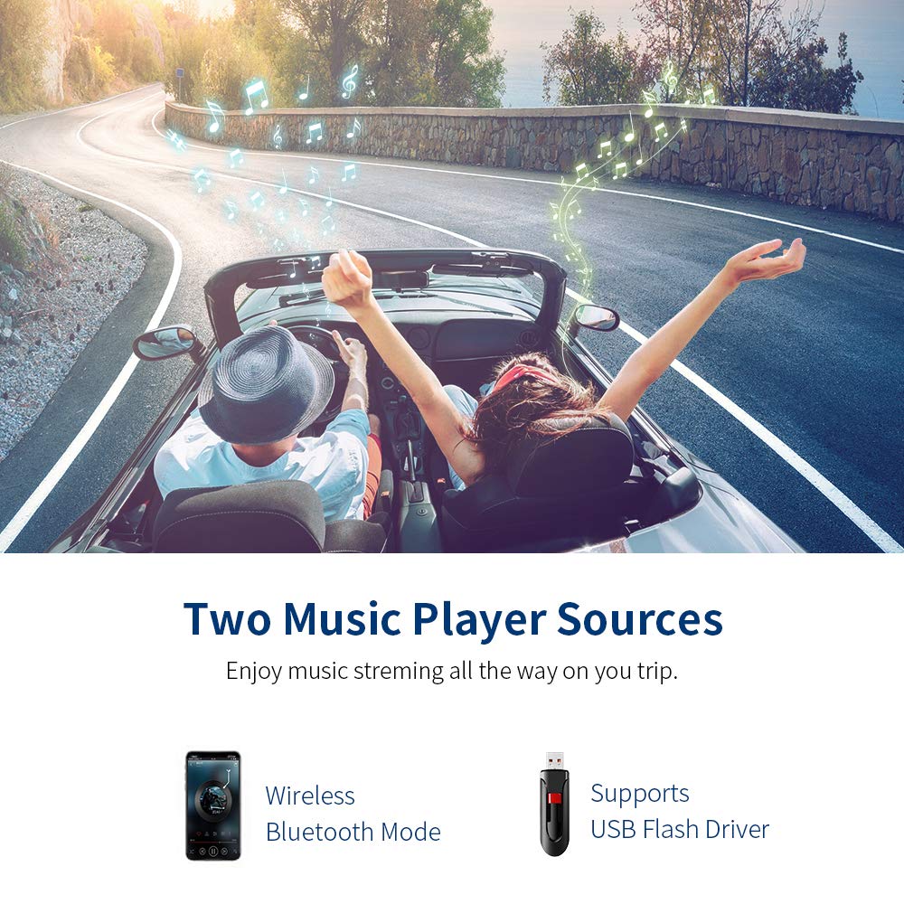ZeaLife Bluetooth FM Transmitter for Car - QC 3.0 Fast Charger with Hands-Free Calling & Music Player | Perfect for Road Trips & Commuting