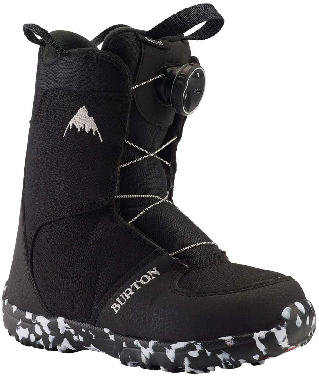 Burton Junior's Grom BOA Snowboard Boots 2024 - Kids' Adjustable Snowboarding Boots for Boys & Girls - Perfect for Winter Sports & Mountain Adventures