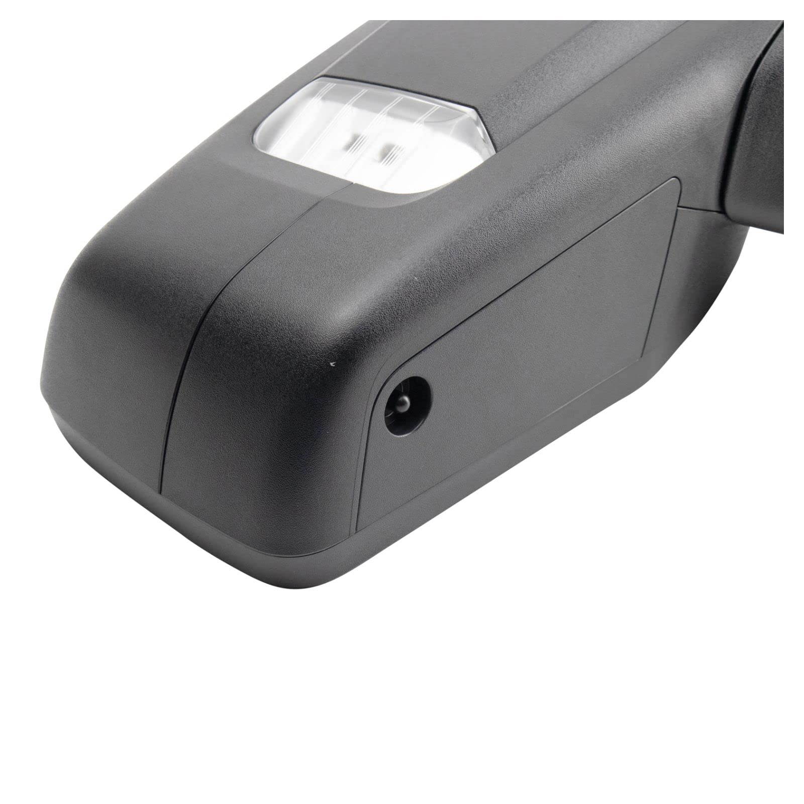 Heated Side View Mirror with Perimeter Light & Textured Cap - Right Hand for Chevy Silverado, Tahoe, Suburban - Enhances Night Visibility & Safety