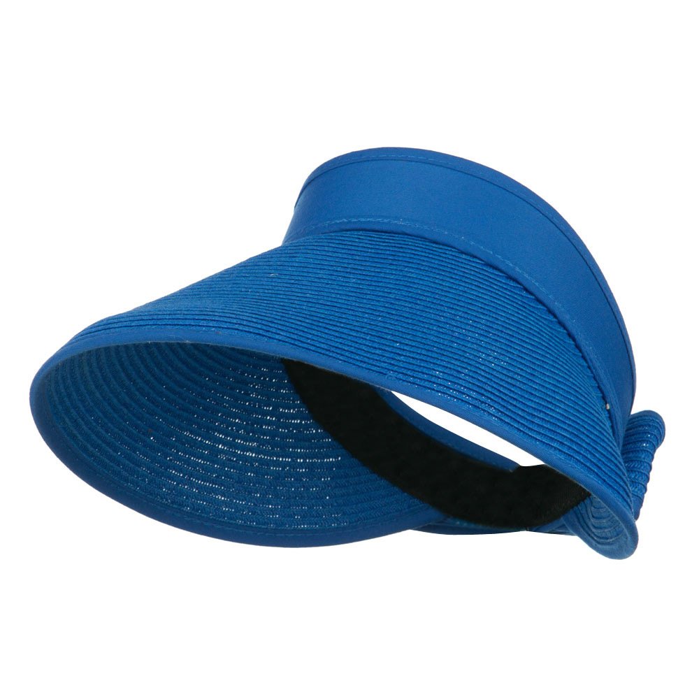 Adjustable Paper Braid Roll Up Gardening Visor Hat - Sun Protection for Outdoor Activities, Gardening, Hiking & Beach